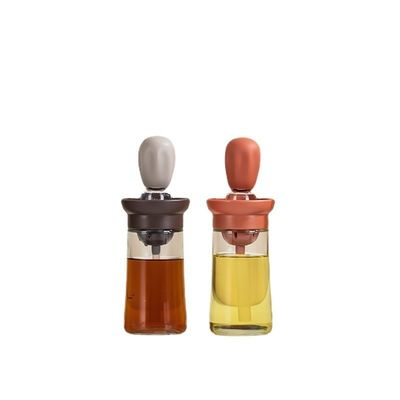 Botella de vidrio superior de aceite y vinagre de oliva para la cocina 6.45 * 20cm