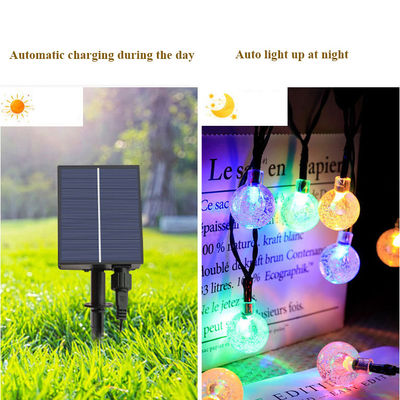 Control remoto Bolita de burbuja Luces de cuerda solar para jardín Bistro Cafetería Jardín de vacaciones
