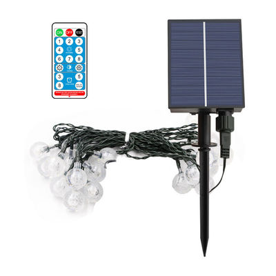 Control remoto Bolita de burbuja Luces de cuerda solar para jardín Bistro Cafetería Jardín de vacaciones