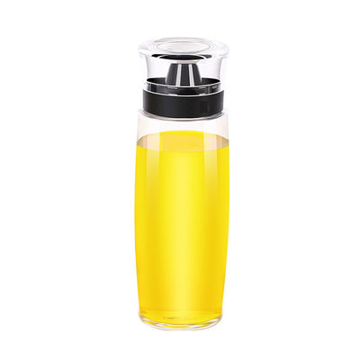 Esprayador de aceite de vidrio Dispensador de vinagre Botella 280ml 9.5oz con bomba de medida de la escala
