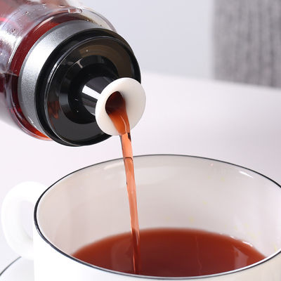 Esprayador de aceite de vidrio Dispensador de vinagre Botella 280ml 9.5oz con bomba de medida de la escala