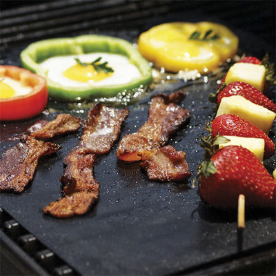No adhesivo BBQ Parrilla Almohada hornear Almohada a prueba de fuego Carbón de fibra de vidrio Herramientas de huevo para cocinar
