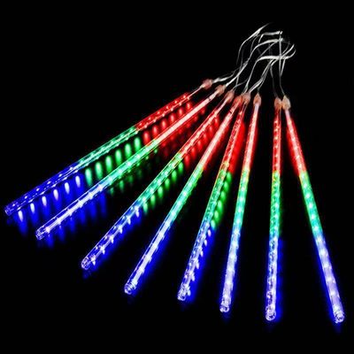 Luces de cuerda LED de hadas de lluvia que cae en diseño de cubo para la decoración del hogar de la fiesta de vacaciones