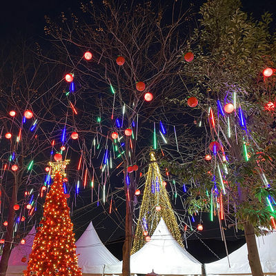 Luces de cuerda LED de hadas de lluvia que cae en diseño de cubo para la decoración del hogar de la fiesta de vacaciones