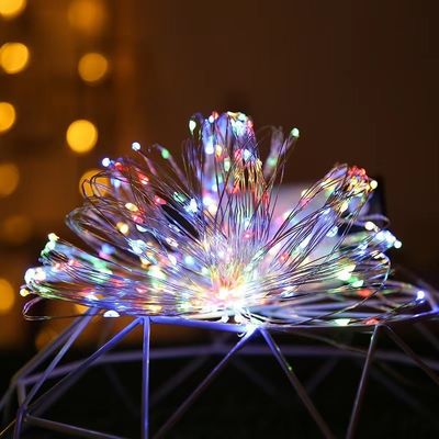 7/22/32m LED resistente al agua del cable de cobre solar luces del árbol de Navidad con material de PVC cálido