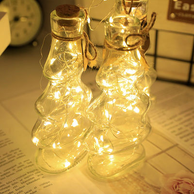 Luces de cuerda de la boda de Navidad 7-102m Impermeable Batería blanca cálida / USB / Solar