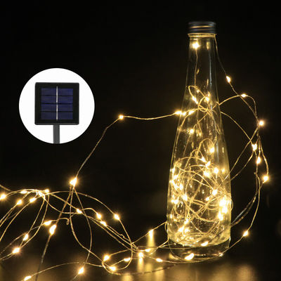 Luces de cuerda de la boda de Navidad 7-102m Impermeable Batería blanca cálida / USB / Solar