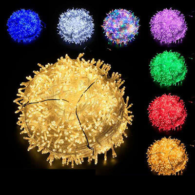 Lámparas de cuerda de PVC a LED impermeables para decoración de Halloween 100 LED Fiesta de bodas al aire libre
