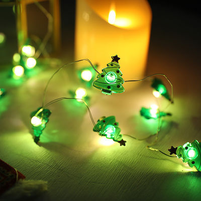 Luces de estrella de hadas LED de cuerda Negro Luces de Navidad Decoraciones con logotipo personalizado