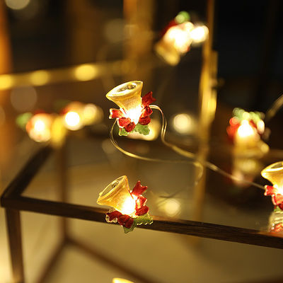 Luces de estrella de hadas LED de cuerda Negro Luces de Navidad Decoraciones con logotipo personalizado