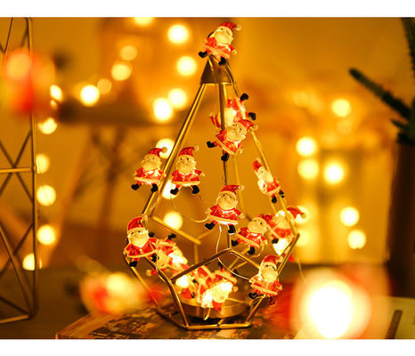 Luces de estrella de hadas LED de cuerda Negro Luces de Navidad Decoraciones con logotipo personalizado
