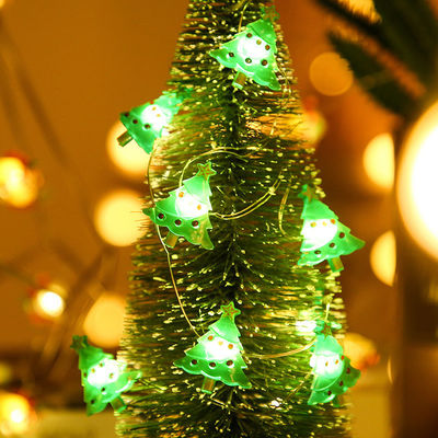 Luces de Navidad LED rojas Muñeco de nieve de cuerda Papá Noel Estrella Producto decorativo navideño