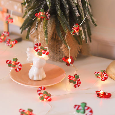Luces de Navidad LED rojas Muñeco de nieve de cuerda Papá Noel Estrella Producto decorativo navideño