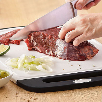 Plataforma de corte de plástico negro multifuncional para cocina 3 piezas Accesorios de grado alimenticio