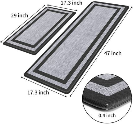 Alfombra antideslizante impermeable para la cocina, oficina y baño de diseño largo de material de PVC