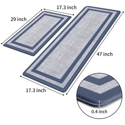 Alfombra antideslizante impermeable para la cocina, oficina y baño de diseño largo de material de PVC