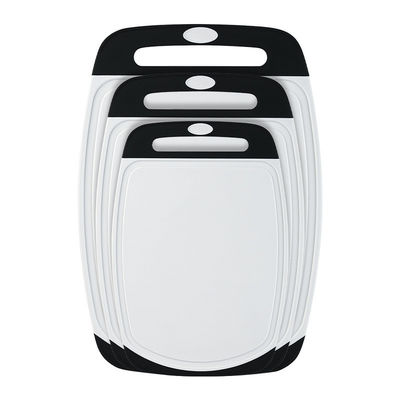 Logotipo personalizado de cocina antiderrapante 3 PCS Bloques de corte de plástico para cortadores de verduras