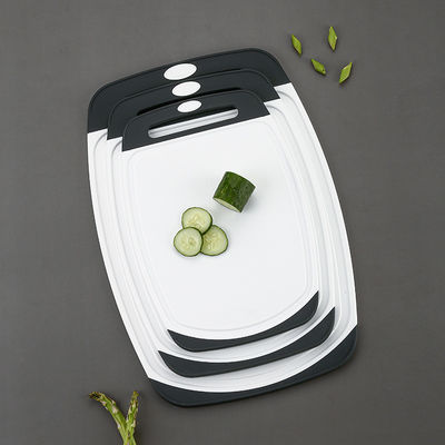 Logotipo personalizado de cocina antiderrapante 3 PCS Bloques de corte de plástico para cortadores de verduras