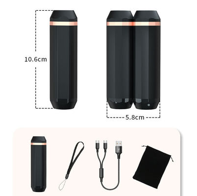 Mini calentadores USB Carga Calentadores de mano 2 paquetes Magnético recargable Banco de energía de linterna eléctrica