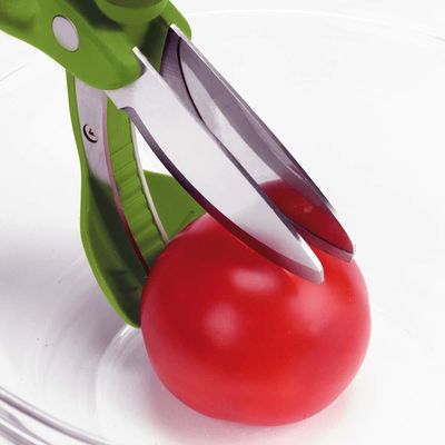Tijeras de ensalada con mango de PP TPR para cortar ensalada