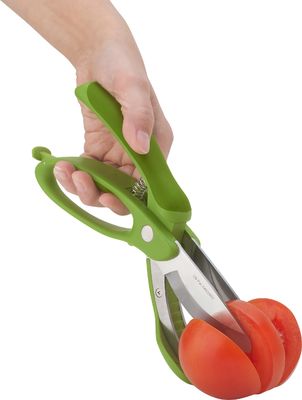 Tijeras de ensalada con mango de PP TPR para cortar ensalada