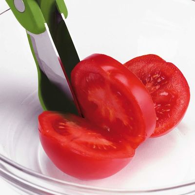 Tijeras de ensalada con mango de PP TPR para cortar ensalada