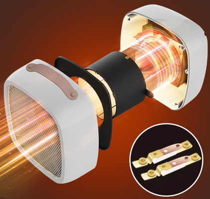 Mini PTC Fan Heater 400W Cable de calefacción para calefacción conveniente y acogedora en espacios pequeños