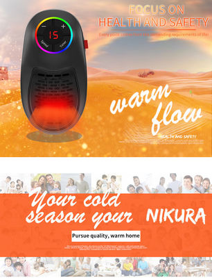 Inicio Invierno Calentador Calentadores eléctricos Termostato ajustable Enchufe para invierno acogedor