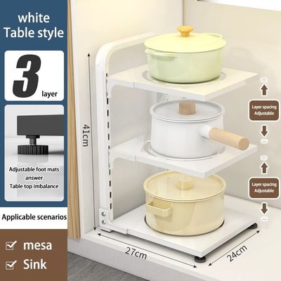 Organizador de lavabo de cocina negro para almacenamiento ajustable
