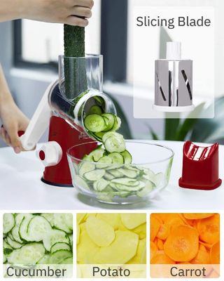 Mejor vendedor de frutas y hortalizas Grater rotativo Cortador de multifunción de acero inoxidable