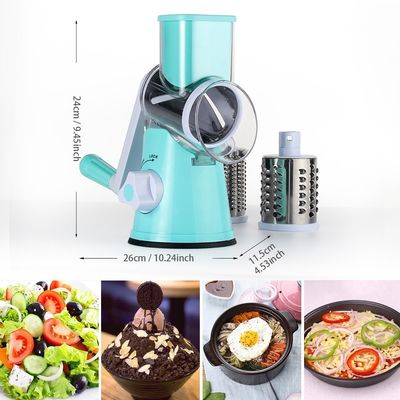 3 cuchillas de tambor repletas de rejilla de queso rotativa para cortadora manual de verduras y molinilla de nueces