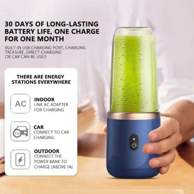 Minijuicer multifuncional con carga USB para mezclar y exprimir frutas de manera eficiente