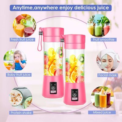 380 ml de capacidad Mini mezclador USB recargable jugo de frutas jugo portátil copa para el hogar