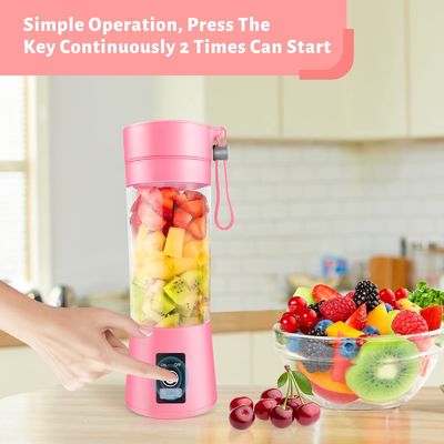 380 ml de capacidad Mini mezclador USB recargable jugo de frutas jugo portátil copa para el hogar