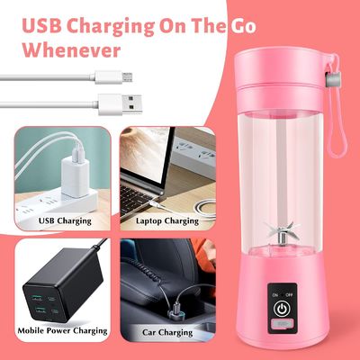 380 ml de capacidad Mini mezclador USB recargable jugo de frutas jugo portátil copa para el hogar