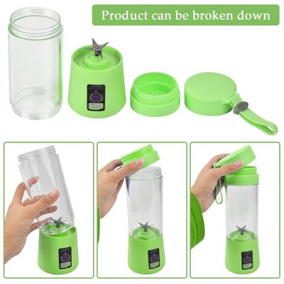 2/4/6 Cuchillas Mini USB Recargable mezclador y mezclador para el zumo verde portátil