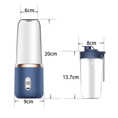 Herramientas portátiles de frutas y verduras Taza de jugo eléctrica para batidos 40W USB recargable