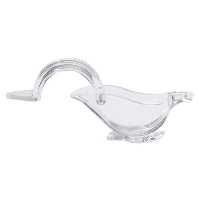 Compuesto portátil transparente de acrílico manual de frutas zumo de limón de mano zumo de limón exprimir pájaro