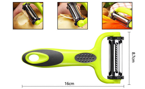 Inicio Cocina Acero inoxidable fruta manzana papa rotativa zanahoria vegetales pelador giratorio