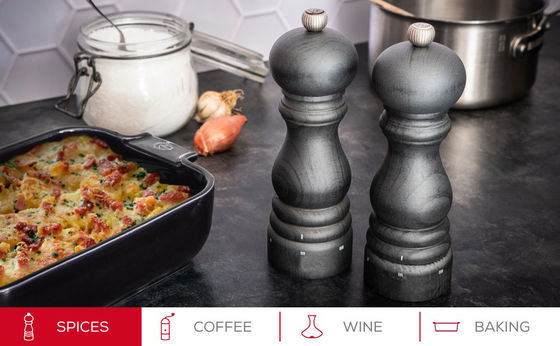 Botella de molino de sal y pimienta de núcleo cerámico grueso para cocinar gourmet
