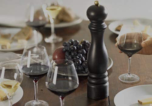 Botella de molino de sal y pimienta de núcleo cerámico grueso para cocinar gourmet