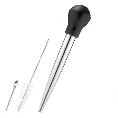 304 de acero inoxidable de silicona de goteo de aceite de condimento tubo para la barbacoa de pavo aguja en Balck