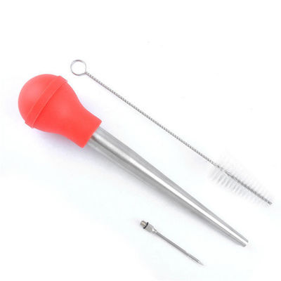 304 de acero inoxidable de silicona de goteo de aceite de condimento tubo para la barbacoa de pavo aguja en Balck