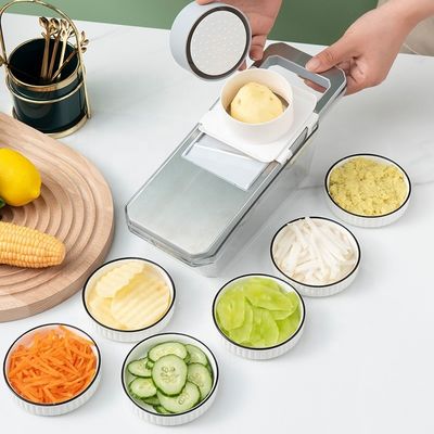 Cortador de verduras de acero inoxidable verde menta perfecto para la preparación rápida y fácil de las comidas