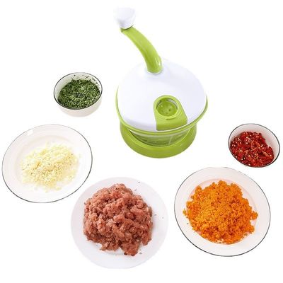 Comida cortadora de verduras a mano cortadora de carne mezcladora de ensalada giradora con tapa