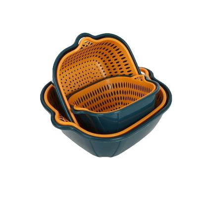 6 piezas Cuadradas Multifunccional Frutas y Vegetales Cestilla de lavado Almacenamiento Y Cestilla de lavado