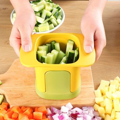 Conveniente cortador de verduras de mano perfecto para prensar ajo y otras verduras