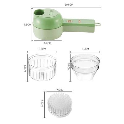 ABS PP PC Chopper de vegetales de acero inoxidable con triturador de carne y triturador de ajo