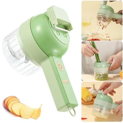 ABS PP PC Chopper de vegetales de acero inoxidable con triturador de carne y triturador de ajo
