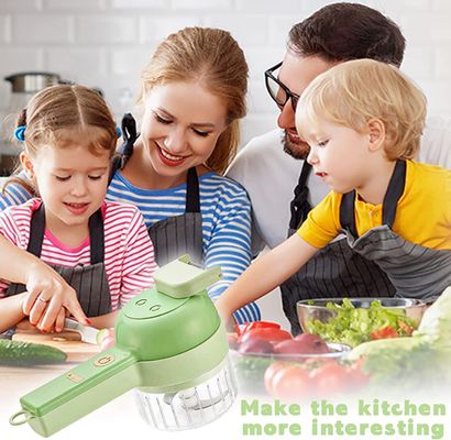 ABS PP PC Chopper de vegetales de acero inoxidable con triturador de carne y triturador de ajo